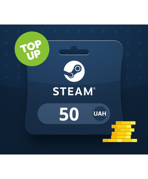 Steam UAH 50 Top Up UA Steam Key 
